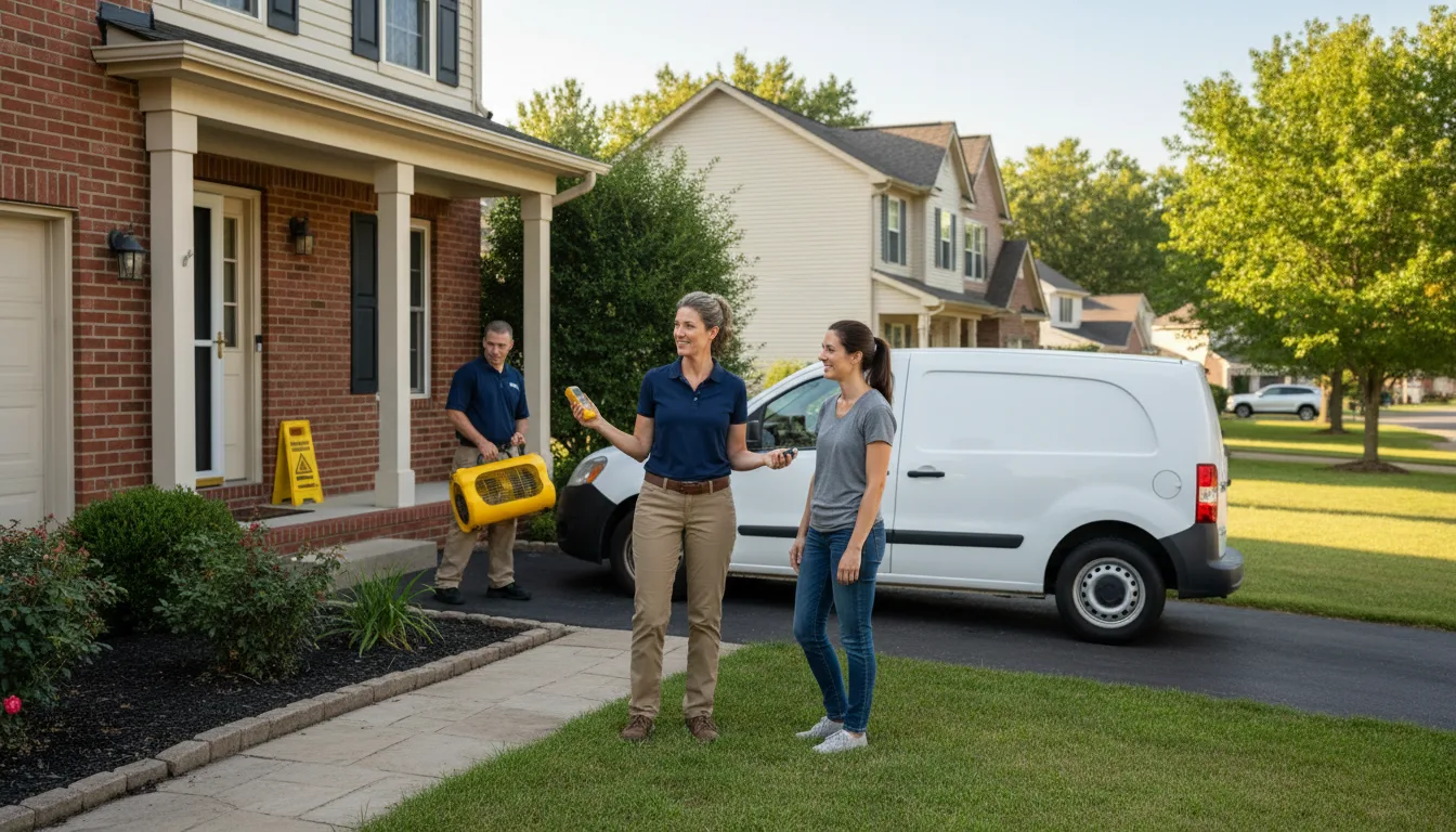 Water restoration image for Dehumidification And Cleanup Services in Plano, IA